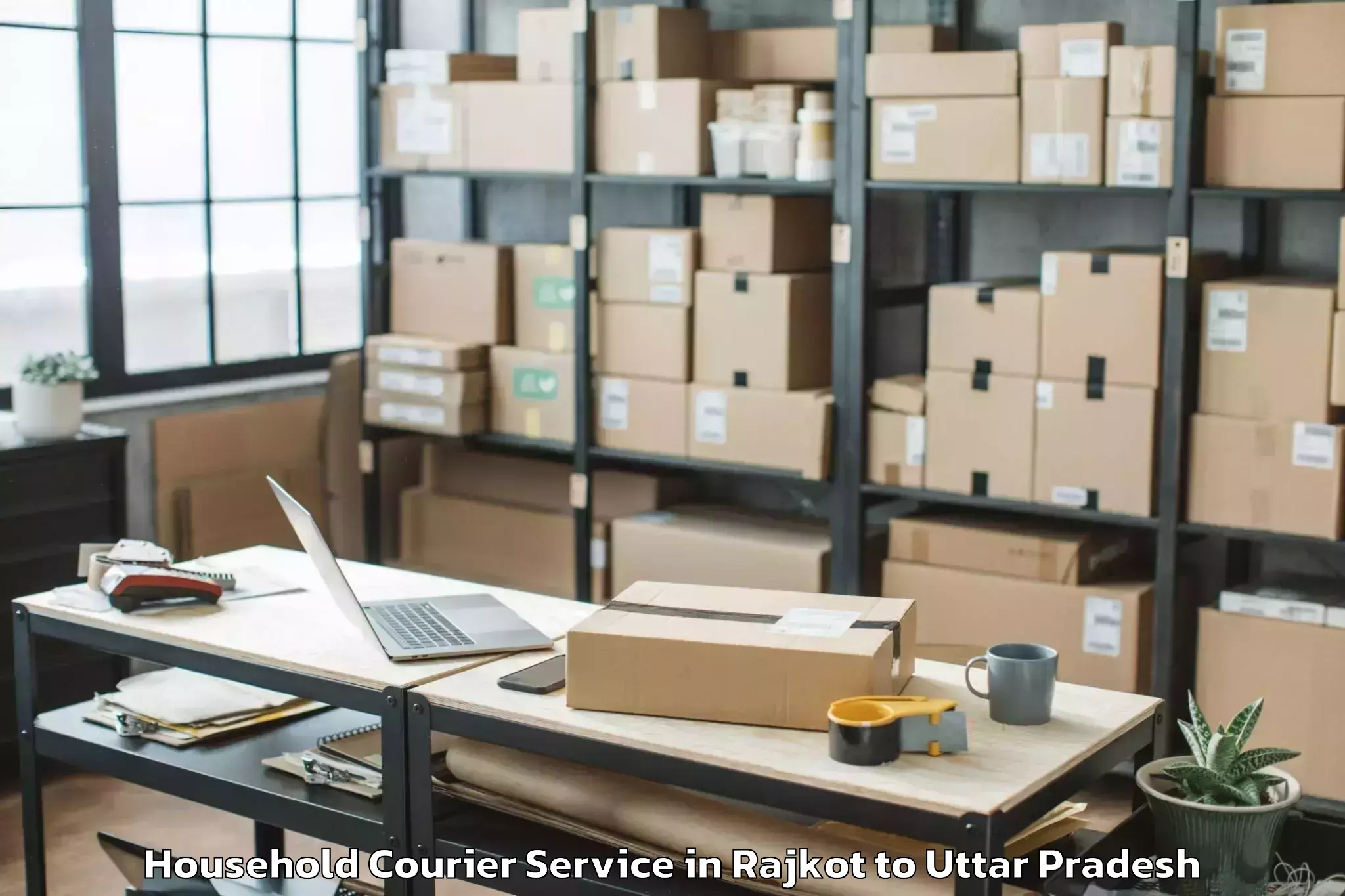 Reliable Rajkot to Nihtaur Household Courier